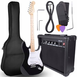 NN EG SET BK electric guitar set