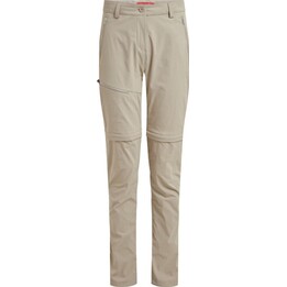 Spodnie turystyczne damskie Craghoppers NosiLife Pro Convertible Trouser III - soft mushroom rozmiar: m