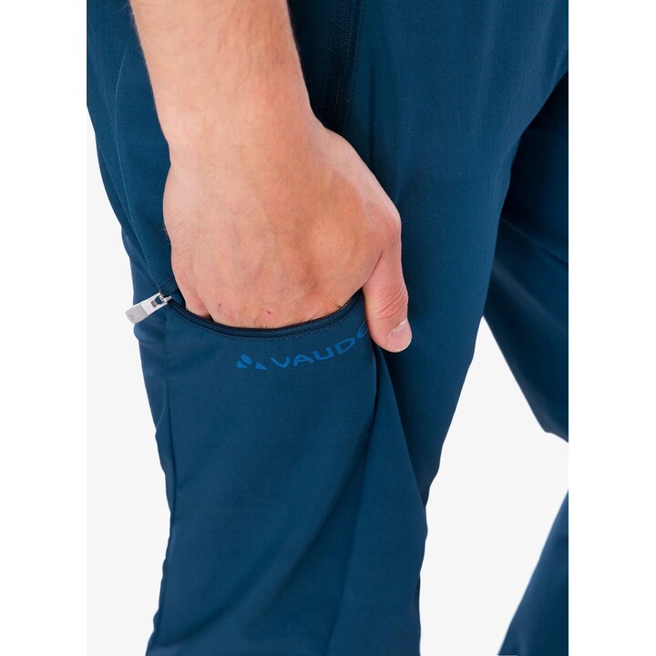 Calça elástica Vaude Farley III - azul marinho escuro, tamanho P
