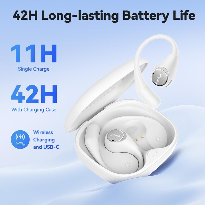 Earfun OpenJump TWS White - Bluetooth Headphones