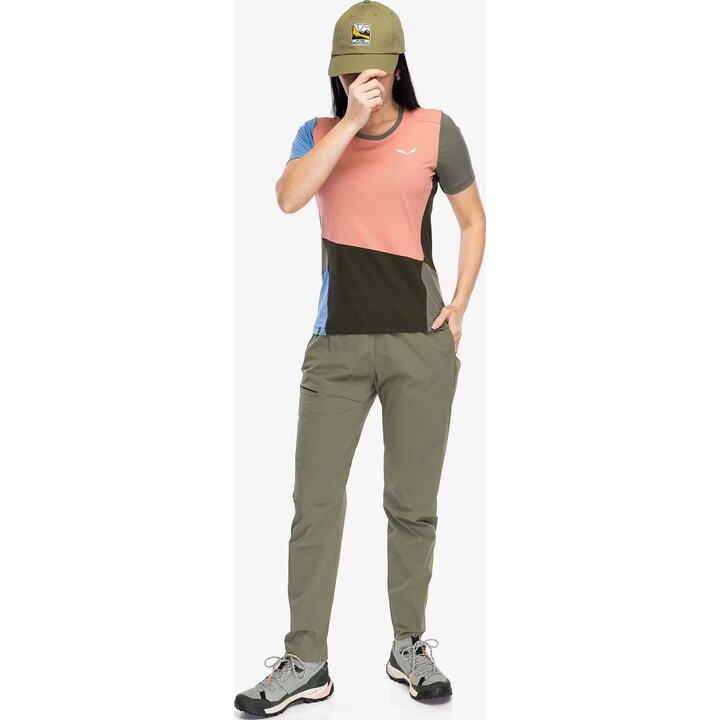 Salewa Pedroc 3 Dst Light Pant - pantaloni da trekking da donna verde sbiadito taglia: XS