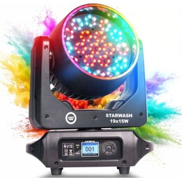Light4Me Starwash 19x15W RGBW LED Moving Head Light