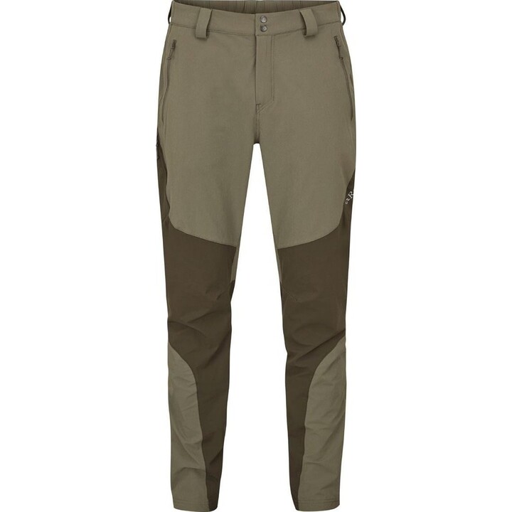 Calça Rab Torque Mountain - Cáqui Claro/Verde Militar, Tamanho XL