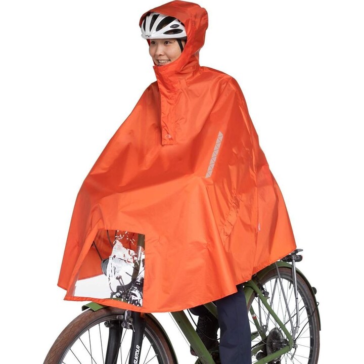 Tatonka cycling poncho - orange red, size: s