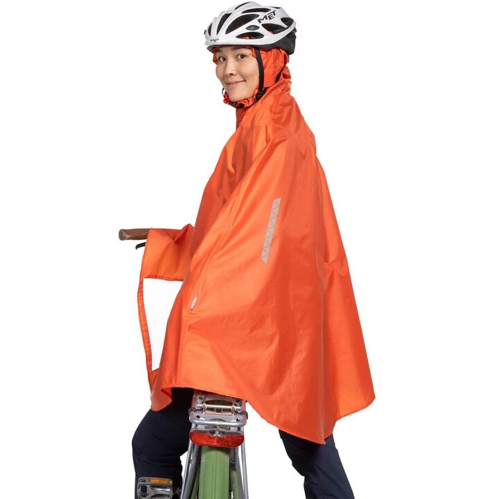 Tatonka cycling poncho - orange red, size: s