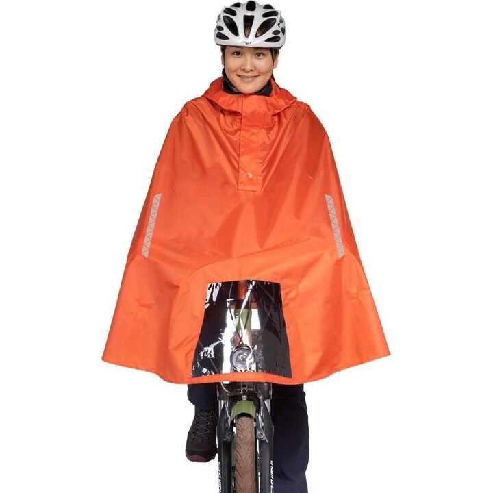 Tatonka cycling poncho - orange red, size: s