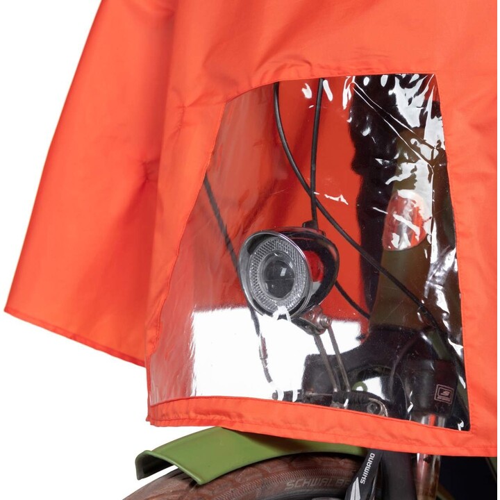 Tatonka cycling poncho - orange red, size: s