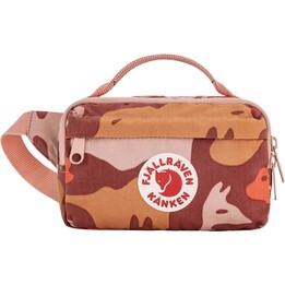 Riñonera Fjallraven Kanken Graphics - color rosa tiza/animales ocultos