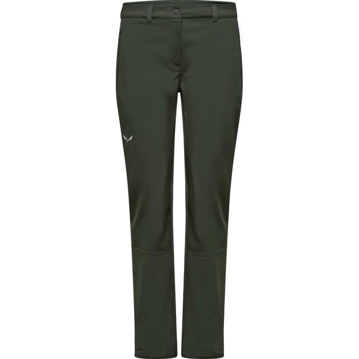 Salewa Puez Dolomia 2 Pants pantaloni softshell da donna - oliva scuro taglia: M
