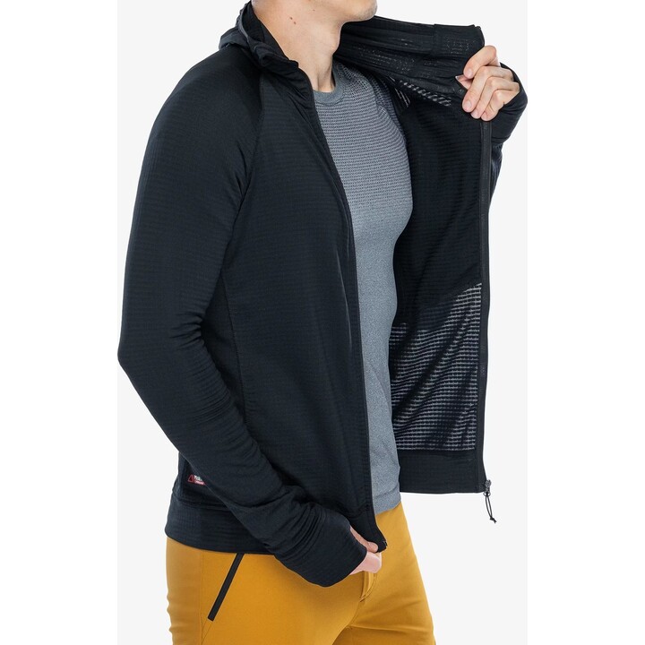 Sudadera con capucha de forro polar Turbat Ilma - negro azabache talla: s