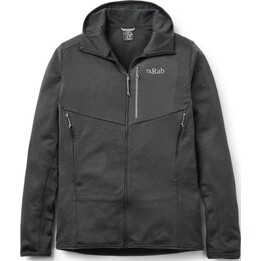 Sudadera con capucha Rab Ascendor - negra, talla: M