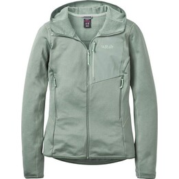 Bluza z kapturem damska Rab Ascendor Hoody - dark fig green rozmiar: s