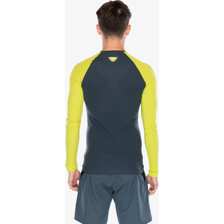 Sudadera de manga larga Dynafit Ultra S-Tech para correr - Amarillo Ultra Talla: L_XL