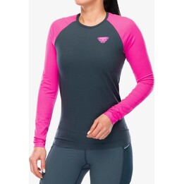 Bluza do biegania damska Dynafit Ultra S-Tech L/S Tee - pink glo rozmiar: m_l
