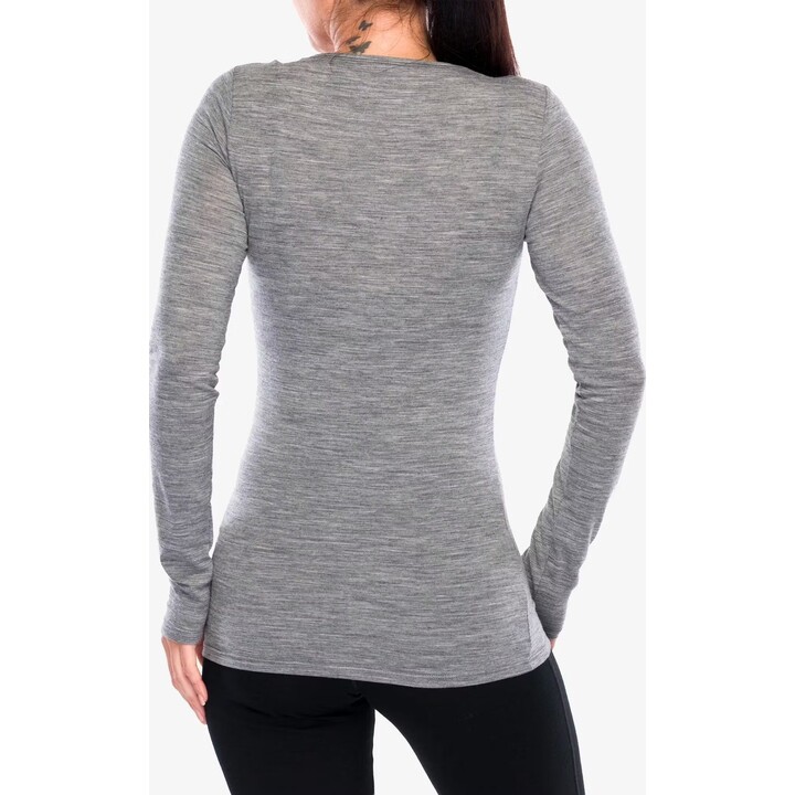 Sudadera de manga larga para mujer Icebreaker Siren Sweetheart - Gritstone Hthr Talla: S