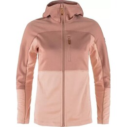 Sudadera de trekking Fjallraven Abisko Trail Fleece para mujer - Rosa tiza/Rosa empolvado Talla: XS