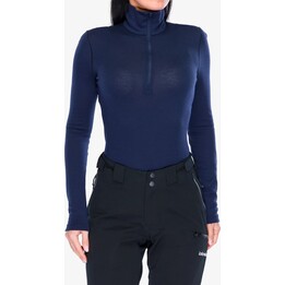 Felpa termica a maniche lunghe con mezza zip da donna Icebreaker 260 Tech - Blu notte Taglia: S