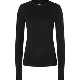 Felpa termica a maniche lunghe da donna Super.natural Lux Base - Nero intenso, taglia: M