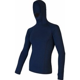 Sudadera termoactiva con capucha y manga larga Sensor Merino DF Tee - azul oscuro talla: s