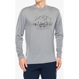 Van Life Tee LS Sensor Merino Thermoactive Sweatshirt - Grey Size: M