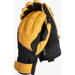 Ziener Ganzenberg AS AW ski gloves - black/tan size: XL