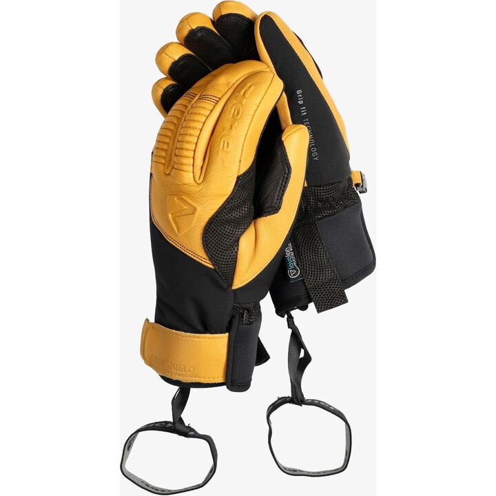 Gants de ski Ziener Ganzenberg AS AW - black/tan taille : xl