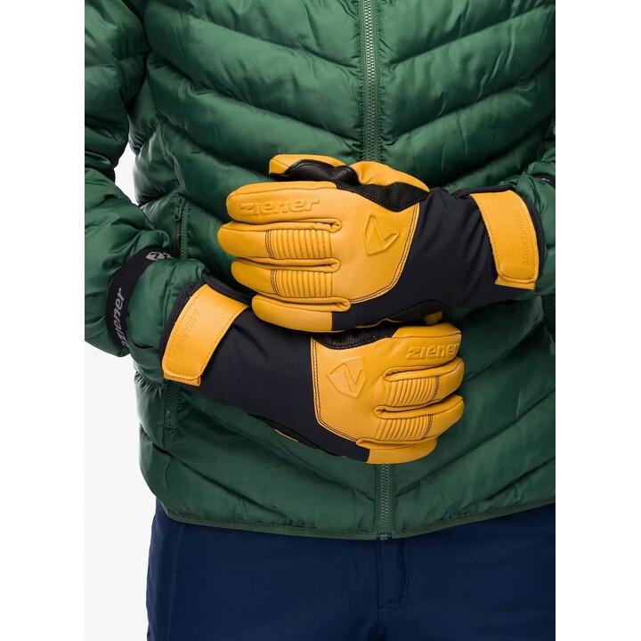 Gants de ski Ziener Ganzenberg AS AW - black/tan taille : xl