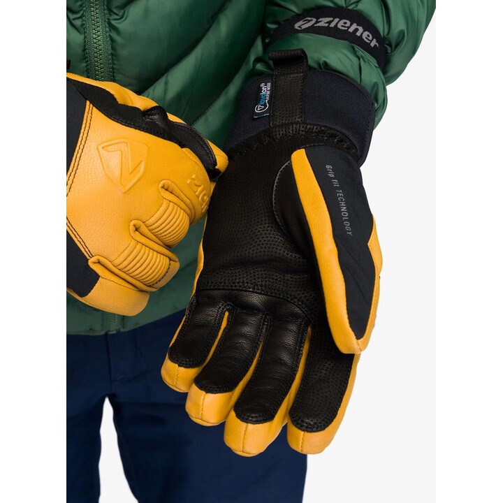Gants de ski Ziener Ganzenberg AS AW - black/tan taille : xl