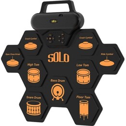 Batteria elettronica arrotolabile NN SOLO con USB-C e lettore MP3.