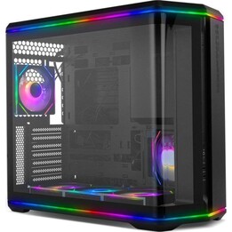 PC Tower NOX Hummer Anvil Boîtier ATX Mid-Tower avec verre trempé incurvé ARGB Noir