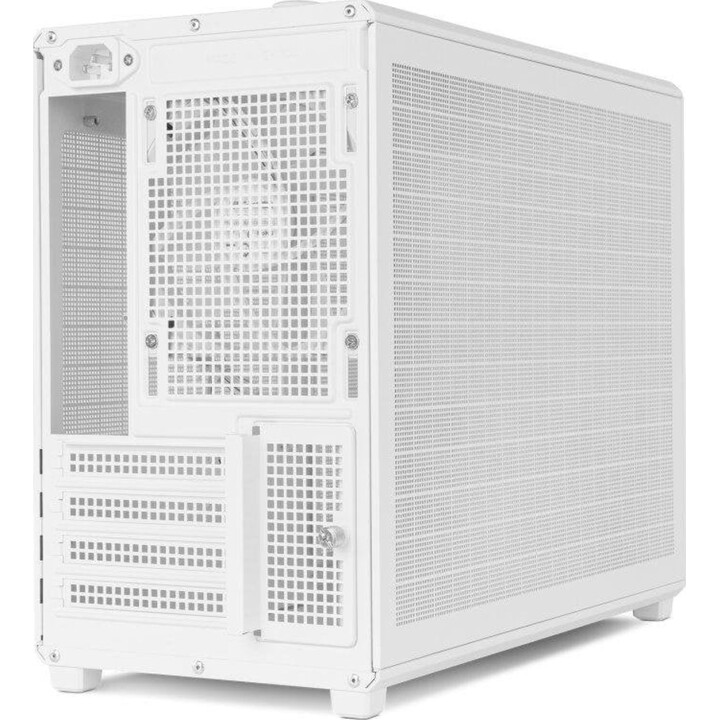 NOX Hummer Refresh Mini Tower M-ATX Weiß Total Mesh PC Gehäuse