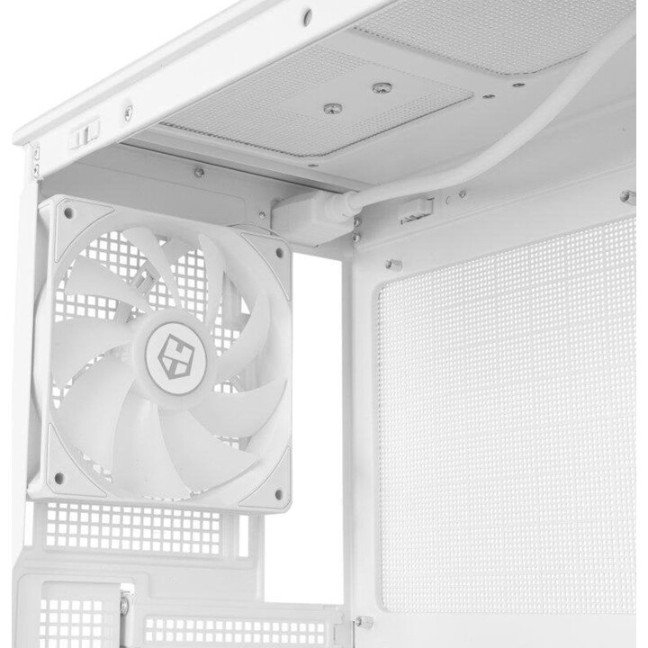 NOX Hummer Refresh Mini Tower M-ATX White Total Mesh PC Case