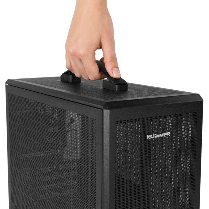 NOX Hummer Refresh Mini Tower M-ATX Mesh Black PC Case