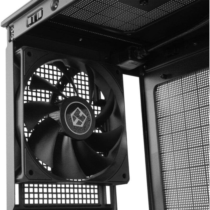 NOX Hummer Refresh Mini Tower M-ATX Mesh Black PC Case