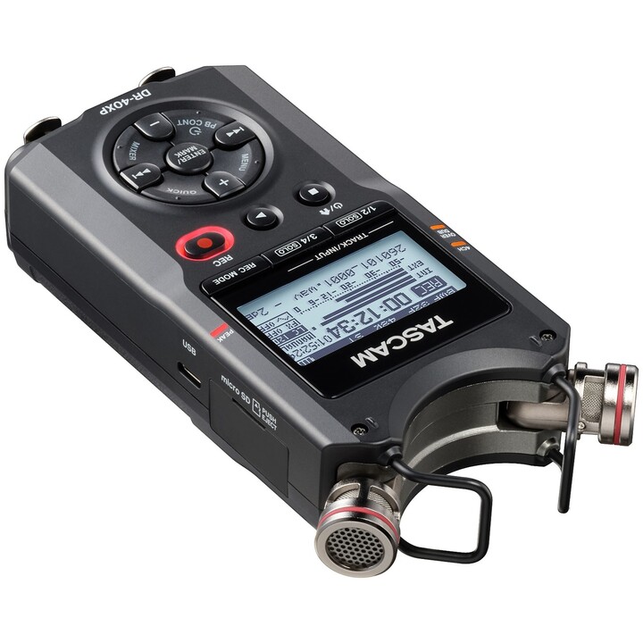 Tascam DR-40XP - Registratore digitale portatile a quattro tracce con interfaccia audio USB