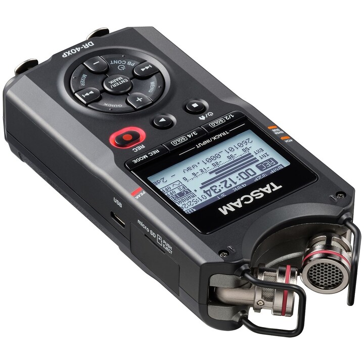 Tascam DR-40XP - Registratore digitale portatile a quattro tracce con interfaccia audio USB