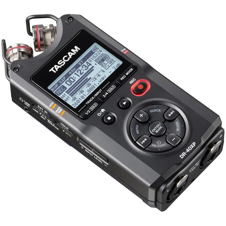Tascam DR-40XP - Registratore digitale portatile a quattro tracce con interfaccia audio USB