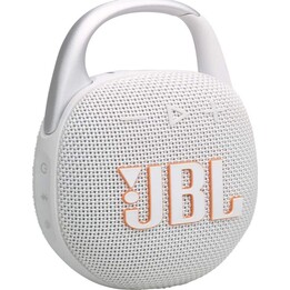 JBL Clip 5 Enceinte ultra-portable, résistante à l'eau et à la poussière (blanc)