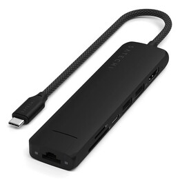 Satechi ST-P7SK hub de interfaz USB Tipo C 10000 Mbit/s Negro