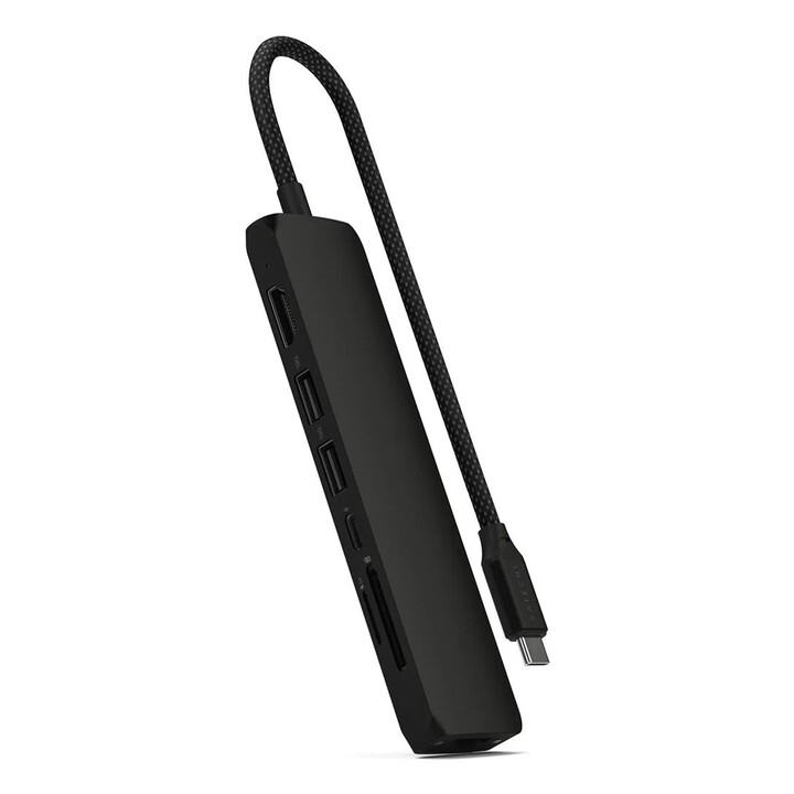 Hub de interface USB Tipo C Satechi ST-P7SK 10000 Mbit/s Preto