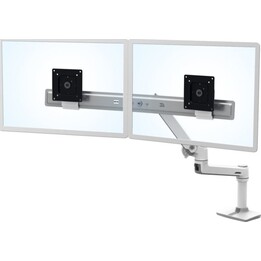 Soporte de escritorio Ergotron 45-489-216 LX con brazo doble de conexión directa (blanco)