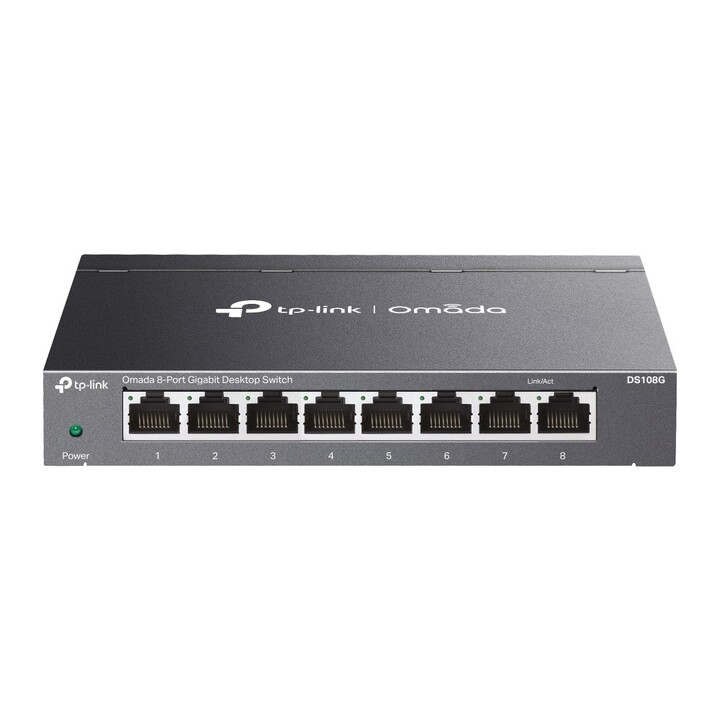 Switch Gigabit Ethernet non gestito TP-Link Omada DS108G (10/100/1000) Nero