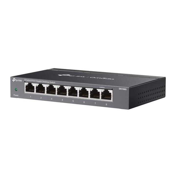 TP-Link Omada DS108G Unmanaged Gigabit Ethernet Switch (10/100/1000) Black