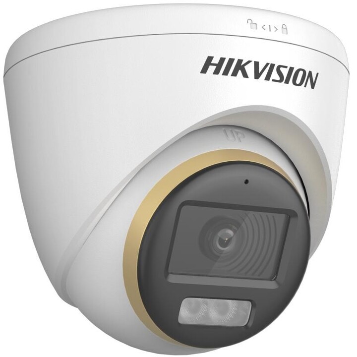Hikvision Turbo HD avec ColorVu DS-2CE72DF3T-LSE(2.8mm) Tourelle Caméra de sécurité CCTV Intérieure et extérieure 1920 x 1080 pi