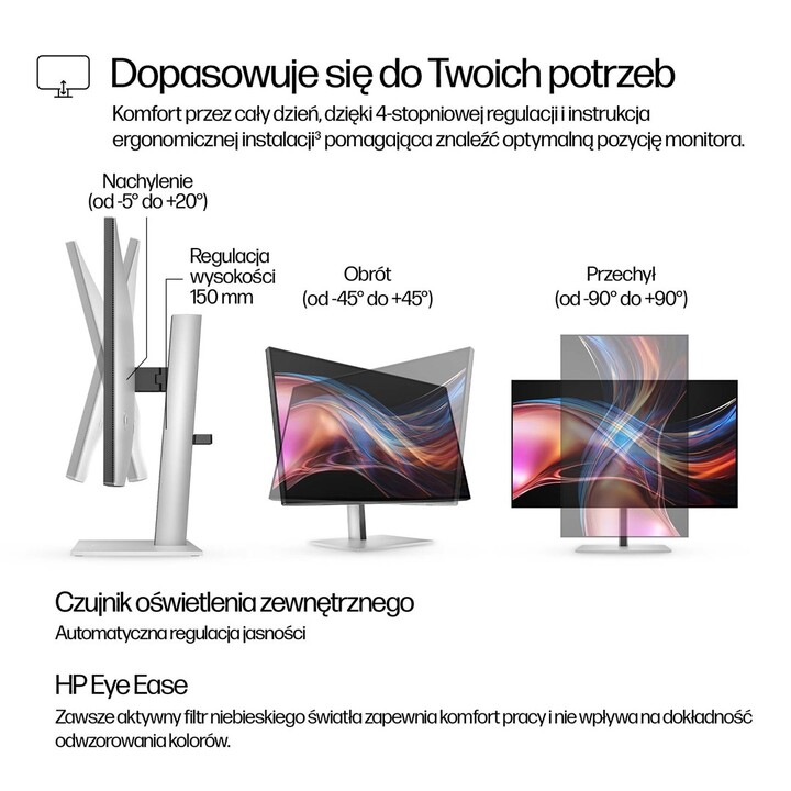 Monitor HP HD Quad Thunderbolt 4 Pro da 27 pollici Serie 7: 727pu