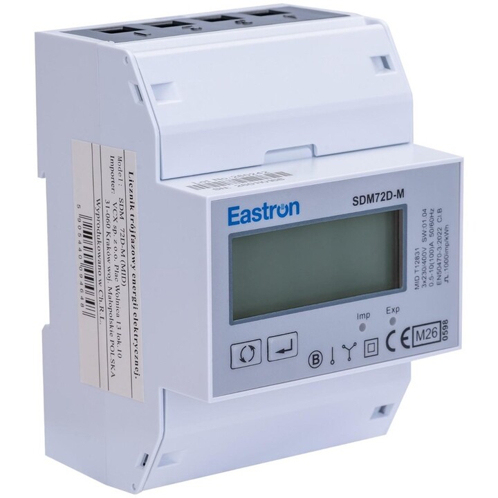 Modbus SDM 72 DM MID Three-phase energy meter