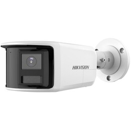 Cámara IP tipo «bullet» panorámica Hikvision DS-2CD2T83G2P-LISU/SL de 180°