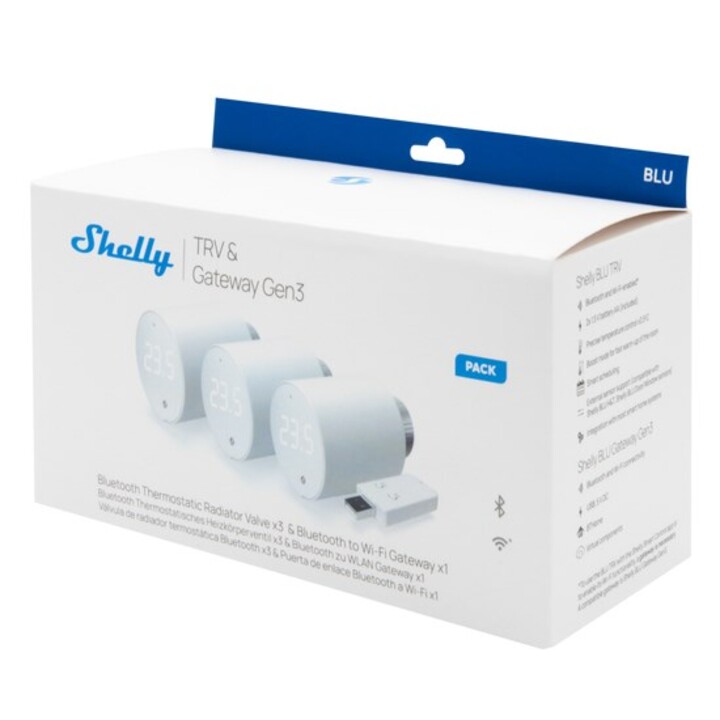 Shelly BLU TRV Adapté à une utilisation à l'intérieur