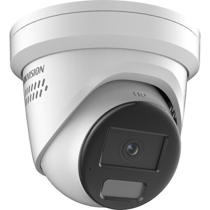 Câmera de vigilância Hikvision Pro Series com ColorVu DS-2CD2387G2H-LISU/SL(4MM)(EF) tipo turret para ambientes internos.