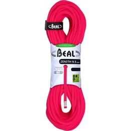 Corda de escalada Beal Zenith 9,5 mm 60 m - Rosa sólido